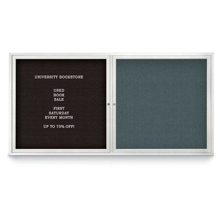 United Visual Products Corkboard, 18"x24", Pumice/Gold UV429HPLUS-GOLD-PUMICE